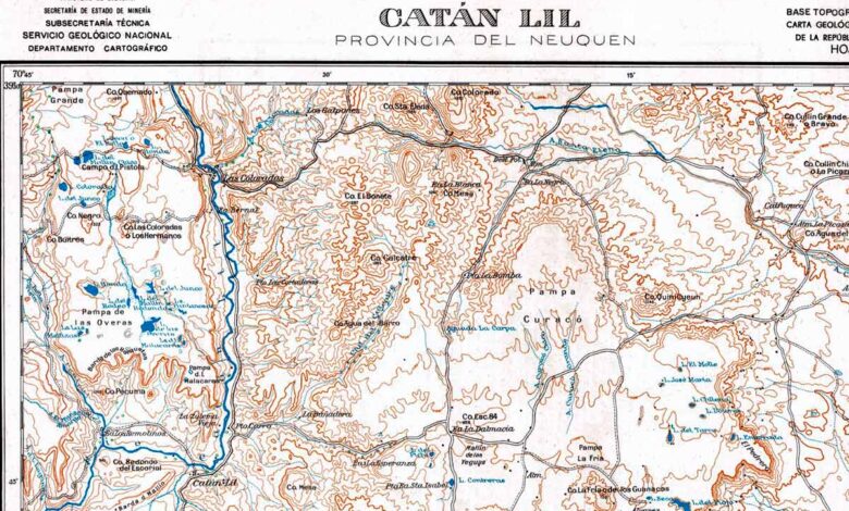 Plano topográfico - Catan Lil - 1936