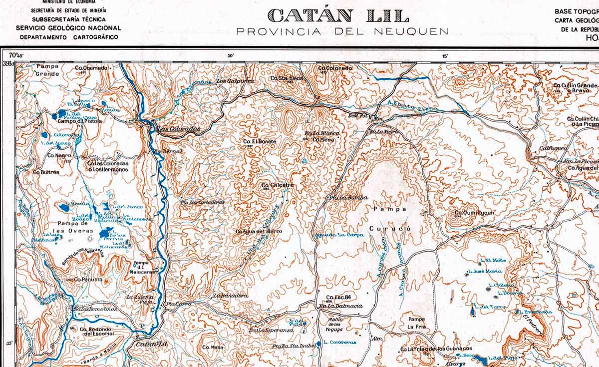 Plano topográfico - Catan Lil - 1936