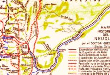 Mapa histórico del Neuquén por Gregorio Álvarez - Siglos XVI al XIX