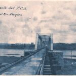 Puente ferroviario sobre el río Neuquén - 1909
