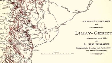 Mapa general de la zona del Limay - 1889 -