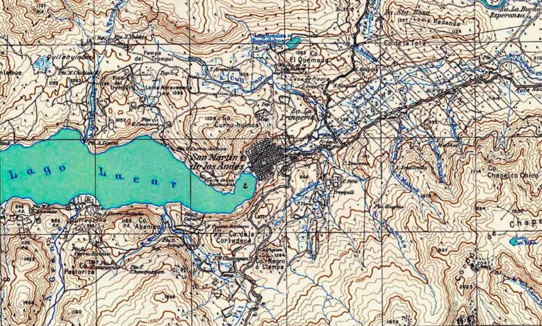 Plano topográfico – San Martín de los Andes – 1937-1939