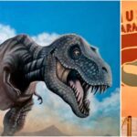 La impronta de un grande - Dinosaurio Terópodo - Obra de la artista plástica Lucía Del Valle Nieva.