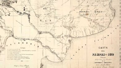 Carta de las Pampas del Sud - 1872
