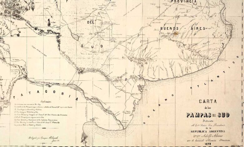 Carta de las Pampas del Sud - 1872 → Más Neuquén Carta de las Pampas del Sud - 1872