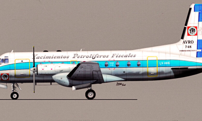 La caída de un avión - El Avro 748 de YPF → Más Neuquén La caída de un avión - El Avro 748 de YPF