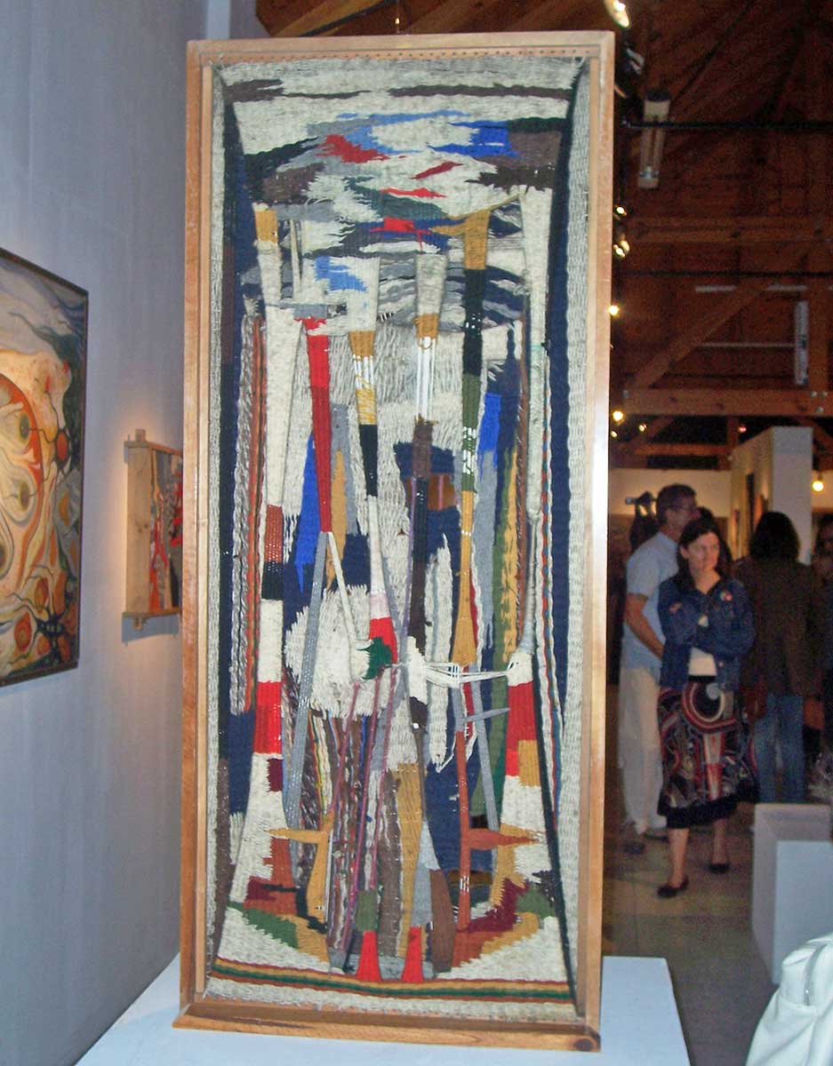 Pieza textil exhibida en la muestra de 2013