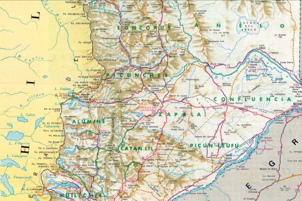 Mapa Caminero del Neuquén – Automóvil Club Argentino – 1960