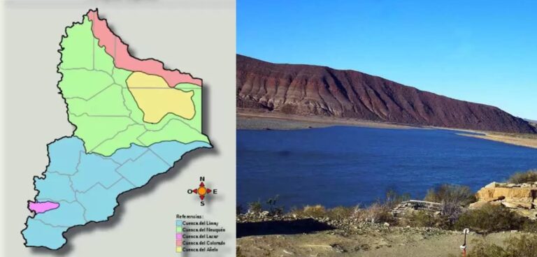 Los tres grandes del Neuquén, el río Limay, el río Neuquén y el río Colorado